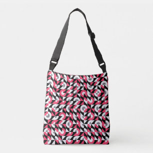 Bolsa Ajustável Falha de Vintage: Padrão Geométrico de Abstrato