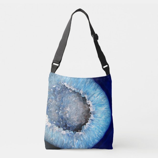 Bolsa Ajustável Falln Blue Crystal Geode (Frente)