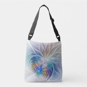 Bolsa Ajustável Fantasia Floral, Abstrato Fractal Colorida