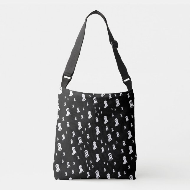 Bolsa Ajustável Fantasmas do Dia das Bruxas Escuros (Frente)
