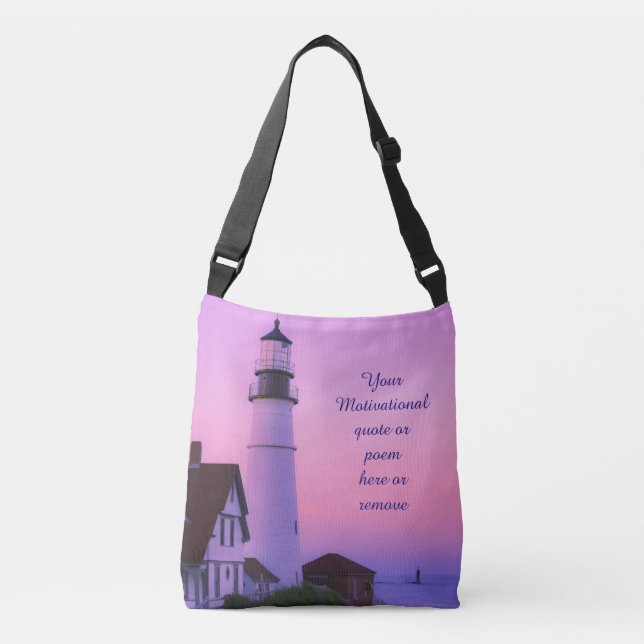 Bolsa Ajustável Farol Rosa Céu (Frente)