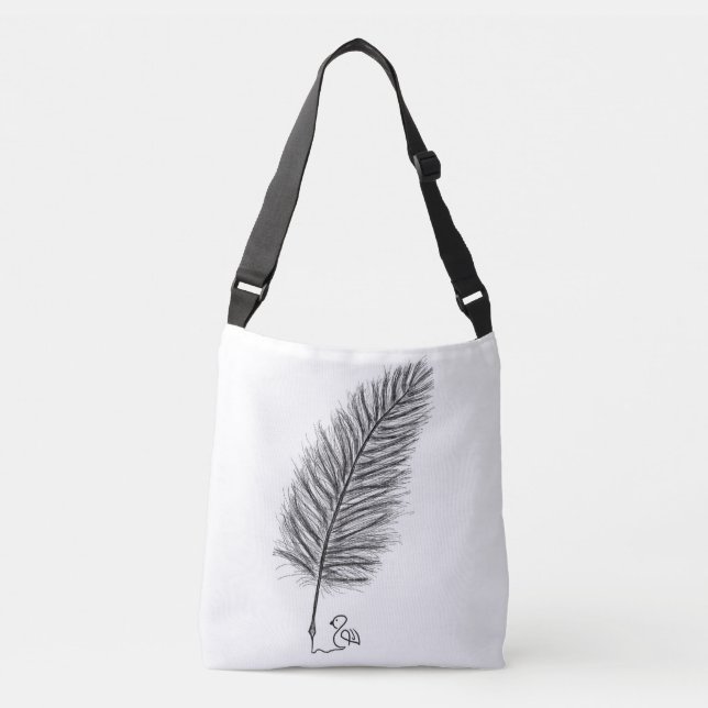 Bolsa Ajustável Feather Quill a voz dos pensamentos e emoções (Frente)