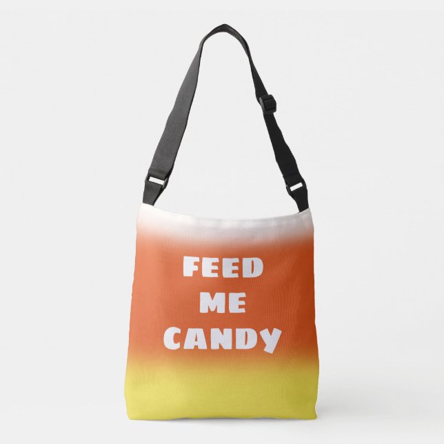 Bolsa Ajustável "Feed Me Candy" - Saco de Crossbody de milho doce (Frente)