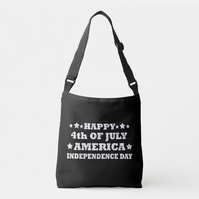 Bolsa Ajustável Feliz 4 de julho América (Frente)