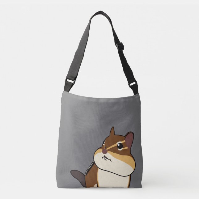 Bolsa Ajustável Feliz Chippy! Chipmunk ハ Peão ピ Peão ピ ー マ リ ス, ,  (Frente)