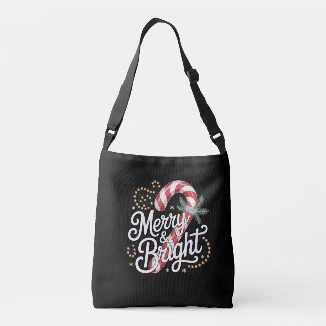 Bolsa Ajustável Feliz e Bright Christmas Magic (Verso)