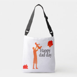 Bolsa Ajustável Feliz Mug do Pai - Padre e Criança Silhouette - Pr