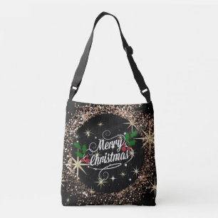 Bolsa Ajustável Feliz Natal, brilho e escuta