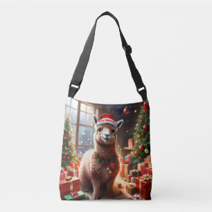 Bolsa Ajustável Feliz Natal Festivo Alpaca,