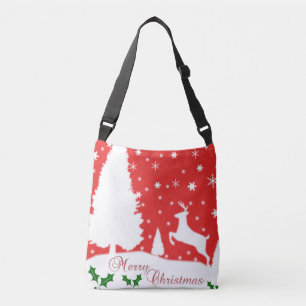 Bolsa Ajustável Feliz Natal Flocos de Neve de inverno