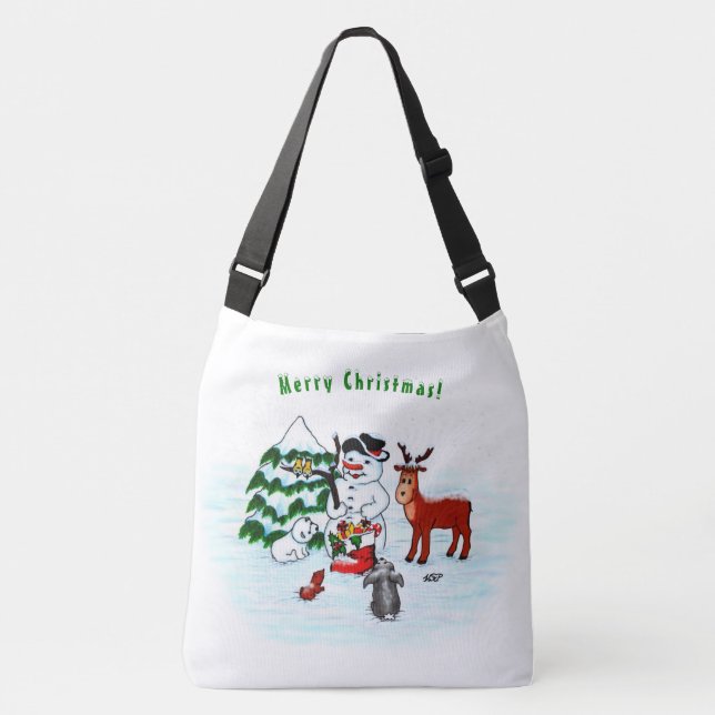 Bolsa Ajustável Feliz Natal! Neve com Amigos (Frente)