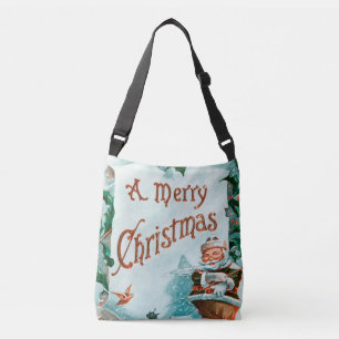 Bolsa Ajustável Feliz Natal Papais noeis Legal Saudação