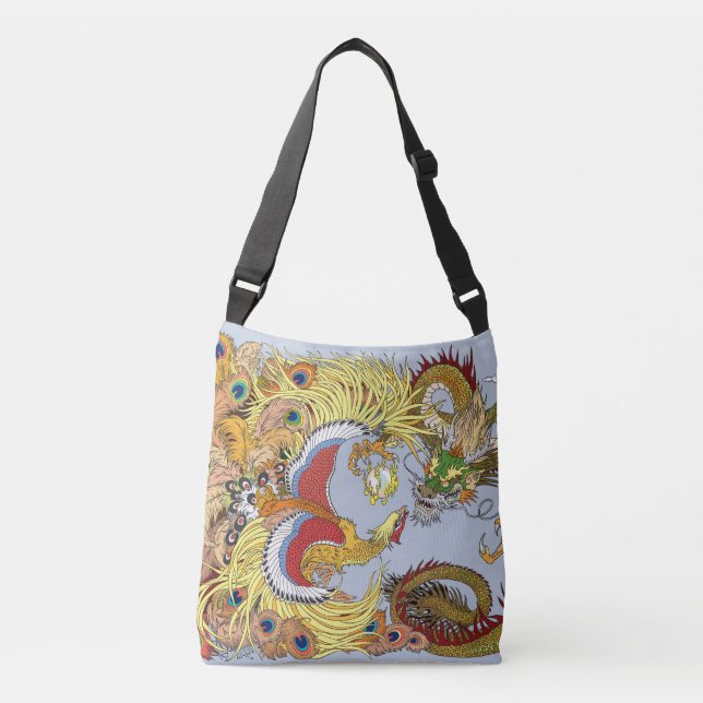 Bolsa Ajustável Fênix ouro do dragão chinês (Frente)