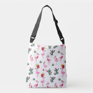 Bolsa Ajustável Feriados do partido   do flamingo do Natal