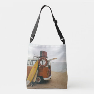 Bolsa Ajustável Férias Cênicas de Arte de Praia e Verão de Vintage