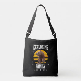 Bolsa Ajustável Férias de Família Combinando Urso Aventura Estilo