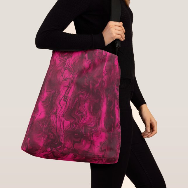 Bolsa Ajustável Ferrugem de framboesa com Abstrato de energia nerv (Close Up)