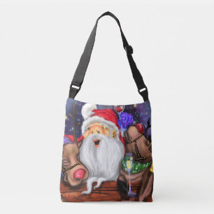 Bolsa Ajustável Festa de Natal Engraçada para Papais noeis e Rebe
