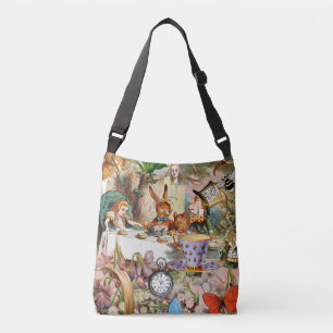 Bolsa Ajustável Festa do Chá das Aventuras de Alice no País das Ma
