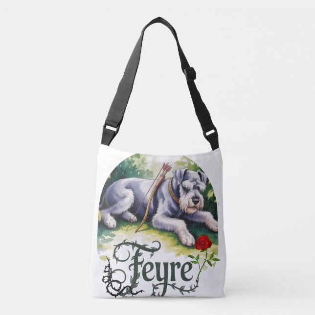 Bolsa Ajustável Feyre da Floresta - Fantasy Schnauzer Archer (Frente)
