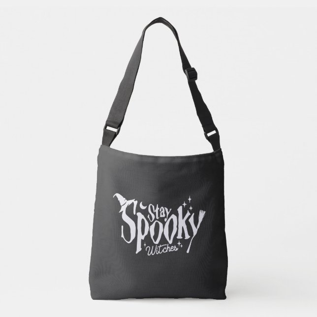 Bolsa Ajustável Fique Feliz Bruxas Bruxas Bruxas Halloween Engraça (Frente)