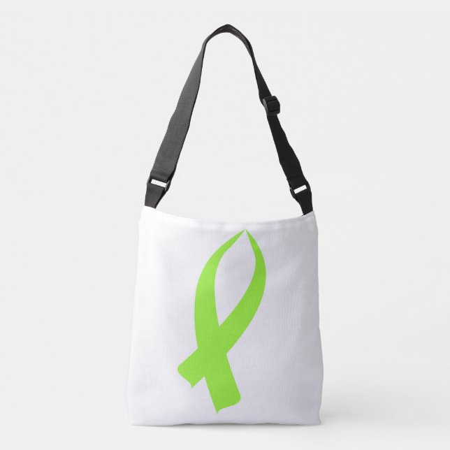 Bolsa Ajustável Fita da consciência (verde limão) (Frente)