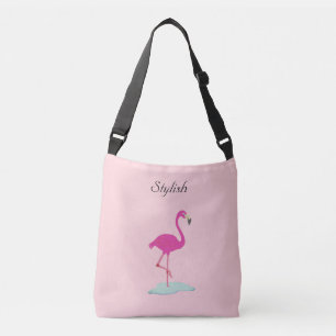 Bolsa Ajustável Flamingo elegante em rosa millennial