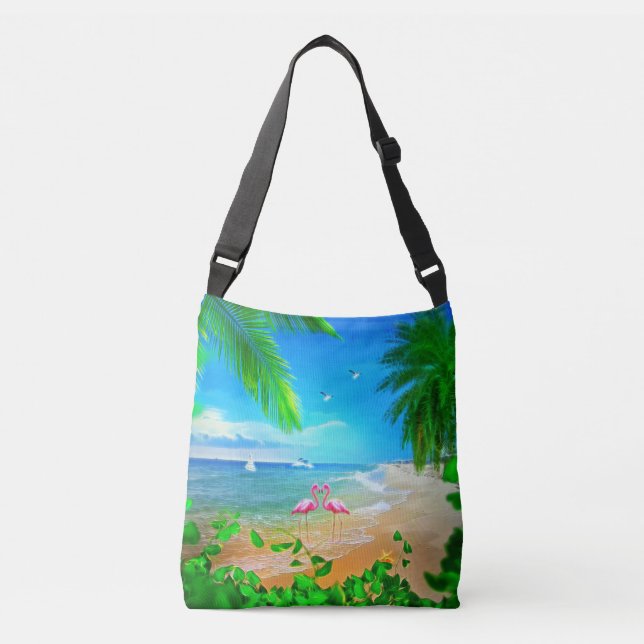 Bolsa Ajustável Flamingo Love (Frente)