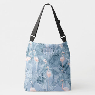 Bolsa Ajustável Flamingo Orchid Padrão Tropical Blue ID868