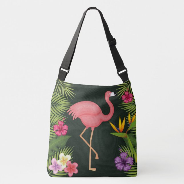 Bolsa Ajustável Flamingo Rosa (Frente)