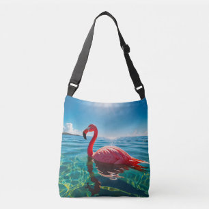 Bolsa Ajustável Flamingo Rosa Sob O Céu