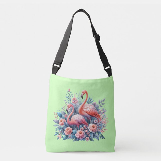 Bolsa Ajustável Flamingo Rosa Sublimação (Frente)