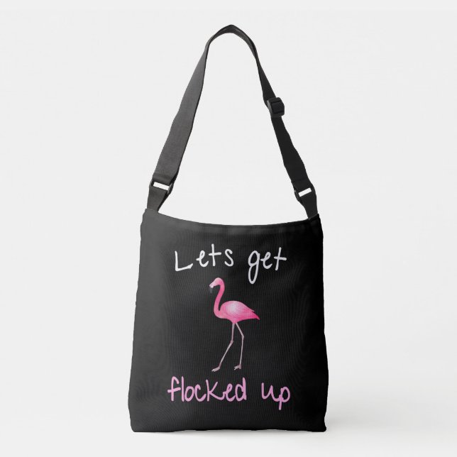 Bolsa Ajustável Flamingo - Vamos Ficar Bloqueados (Frente)