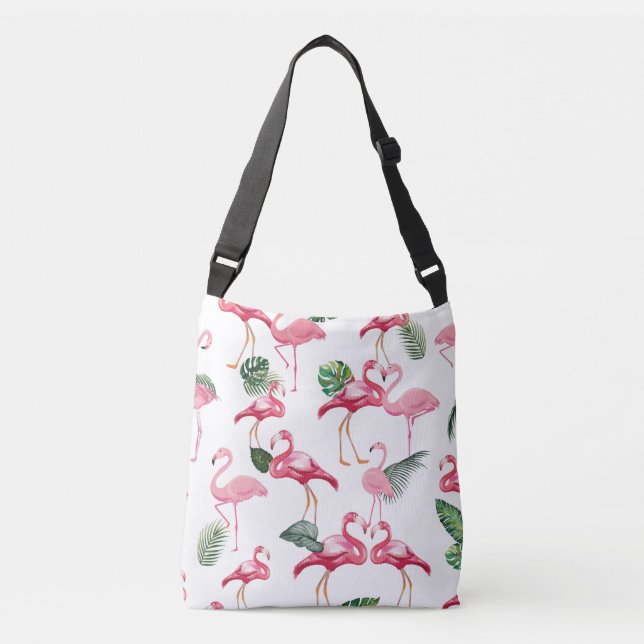 Bolsa Ajustável Flamingos Love Standard (Frente)