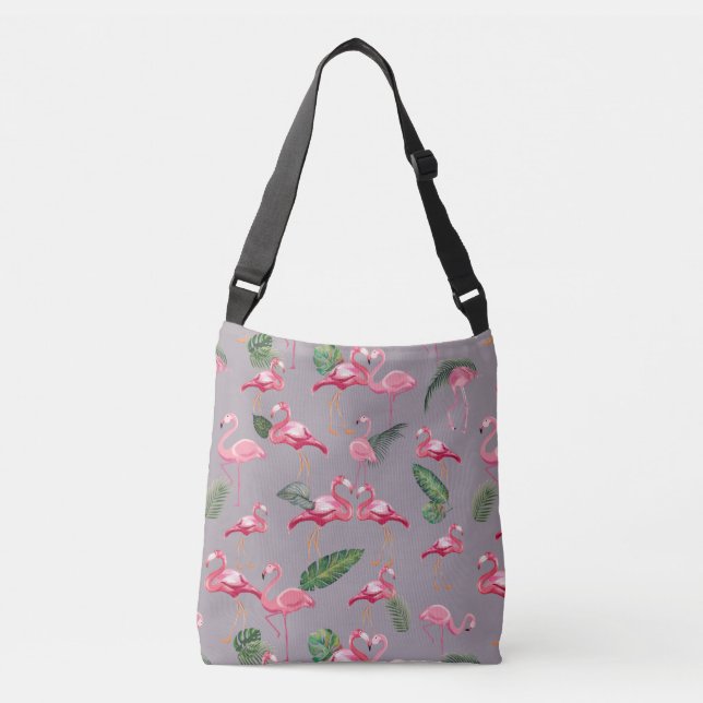 Bolsa Ajustável Flamingos Love Standard 6 (Frente)