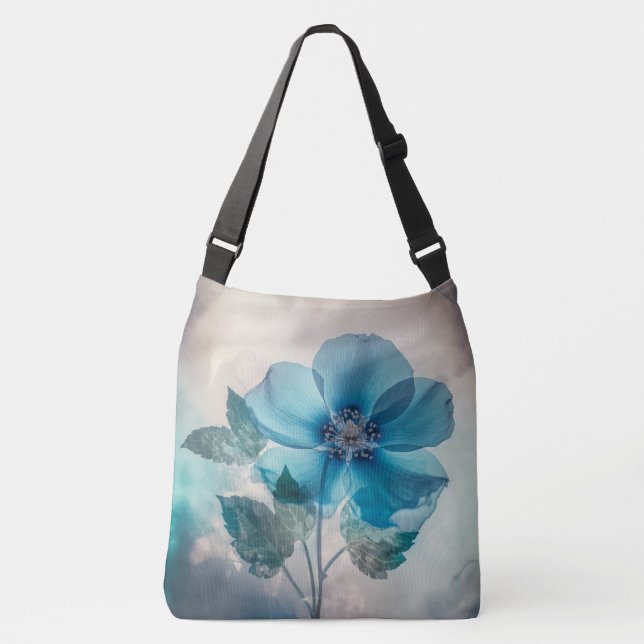 Bolsa Ajustável Flor Azul Eetéreo (Frente)