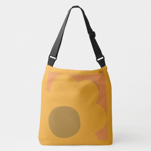 Bolsa Ajustável Flor Colorida de Abstrato de Chic (Frente)
