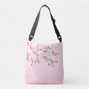 Bolsa Ajustável Flor de Cerejeira Rosa Feminino