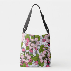 Bolsa Ajustável Flor de maçã em branco