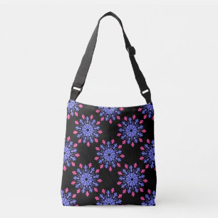 Bolsa Ajustável Flor de néon azul e vermelho