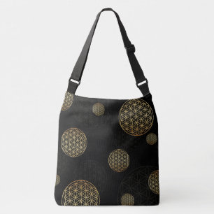 Bolsa Ajustável Flor de ouro vivo e preto