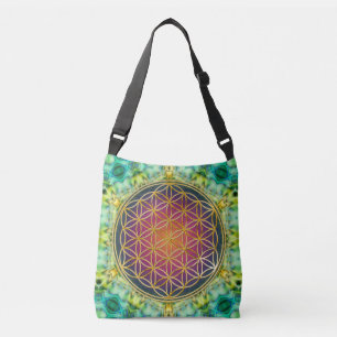 Bolsa Ajustável Flor de Vida / Blume des Lebens - Fratura dourada