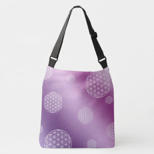Bolsa Ajustável Flor de vida roxo e rosa