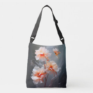 Bolsa Ajustável Flor Elegante Abstrata Rosa Névoa Fluindo