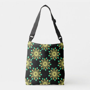 Bolsa Ajustável Flor néon amarela e verde
