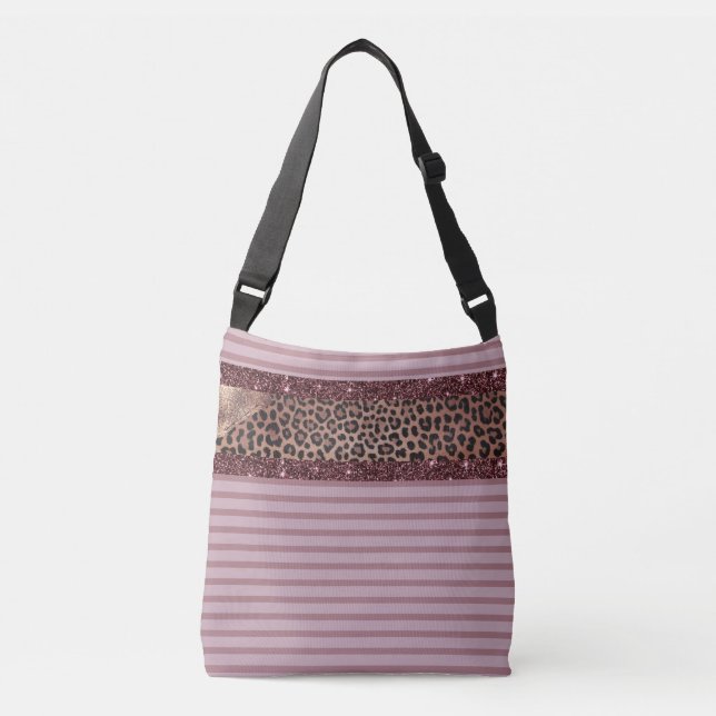 Bolsa Ajustável Flor rosa padrão misto (Frente)