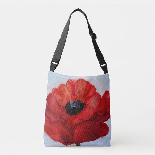 Bolsa Ajustável Flor Vermelha Flor Corpo (Frente)