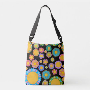 Bolsa Ajustável Flora Negra Nostálgica