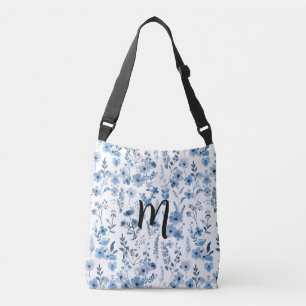 Bolsa Ajustável Floral Azul Francês Personalizado