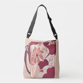Bolsa Ajustável Floral Beige Red AI